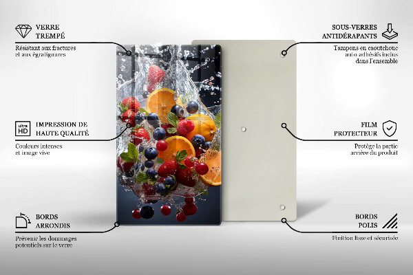 Deska kuchenna Owoce w wodzie