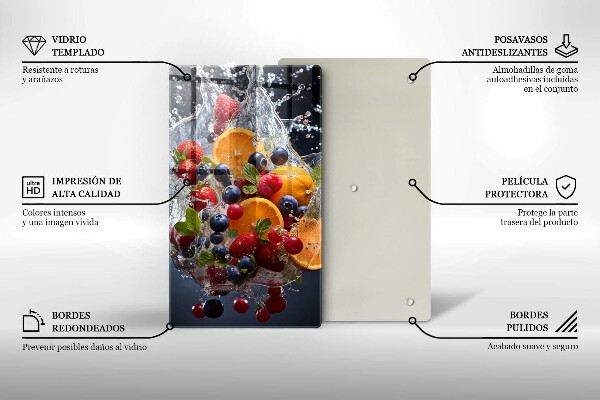 Deska kuchenna Owoce w wodzie