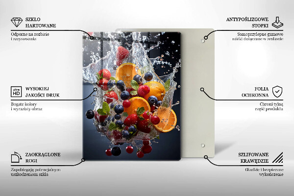 Deska kuchenna Owoce w wodzie