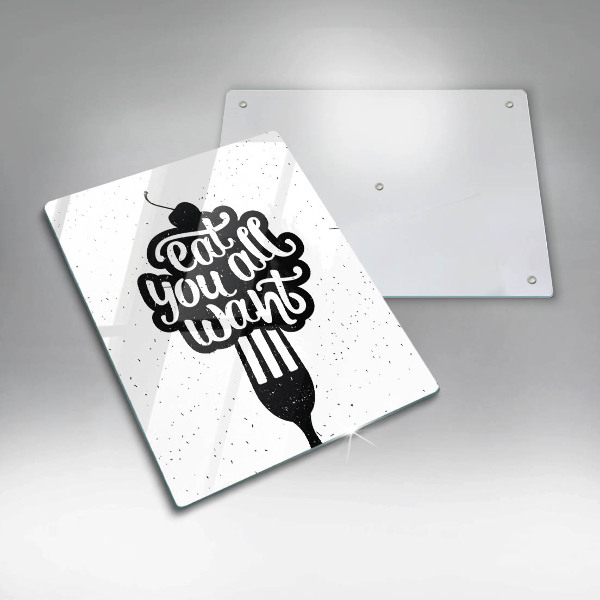 Deska kuchenna Napis Eat you all want