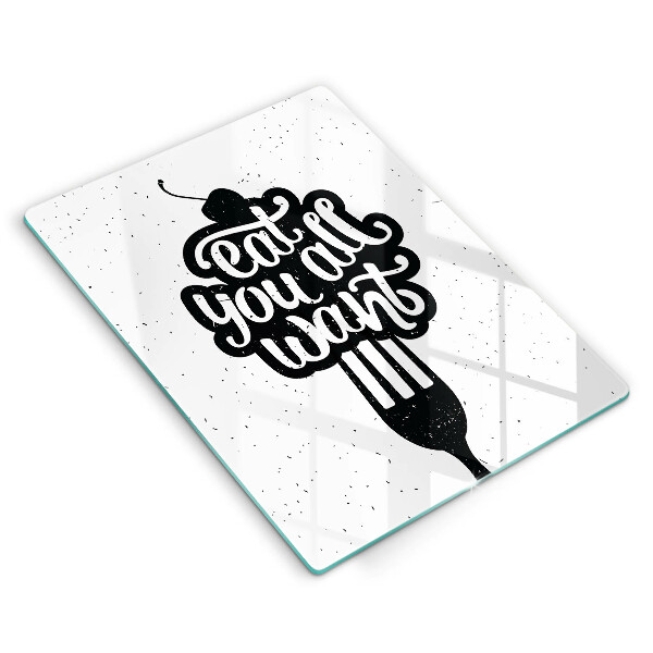 Deska kuchenna Napis Eat you all want