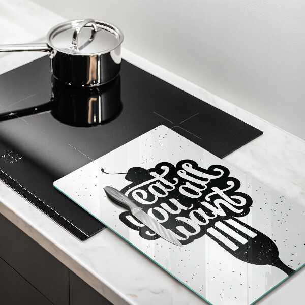 Deska kuchenna Napis Eat you all want