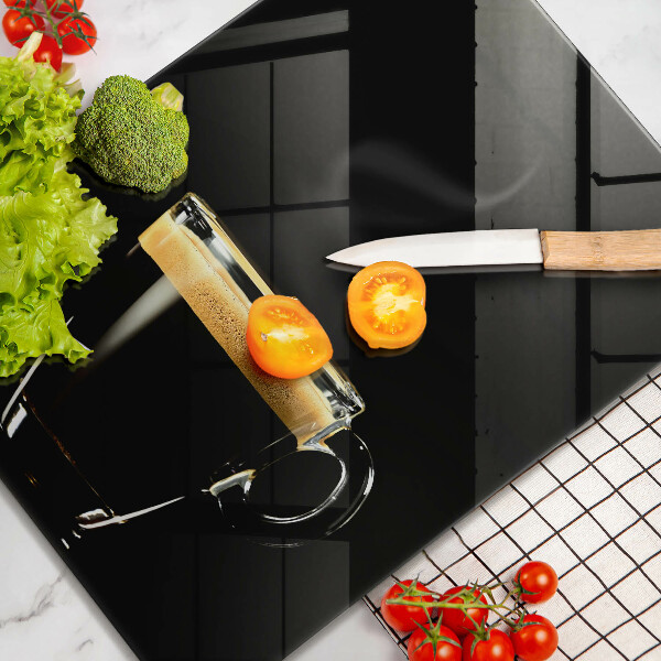 Deska kuchenna Szklanka czarnej kawy