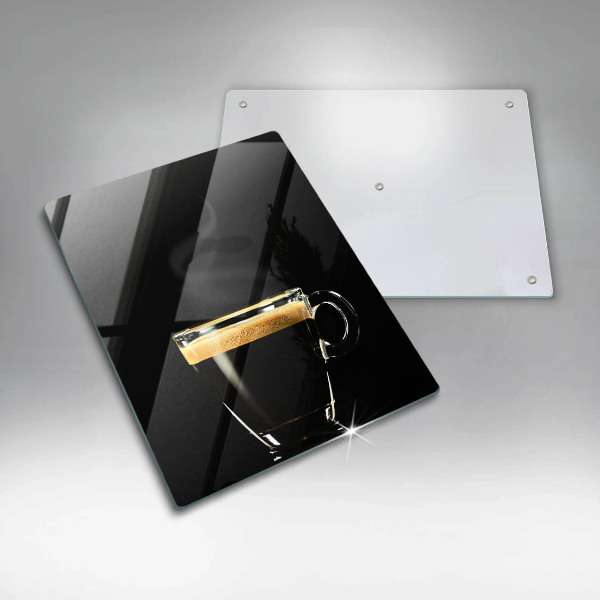 Deska kuchenna Szklanka czarnej kawy