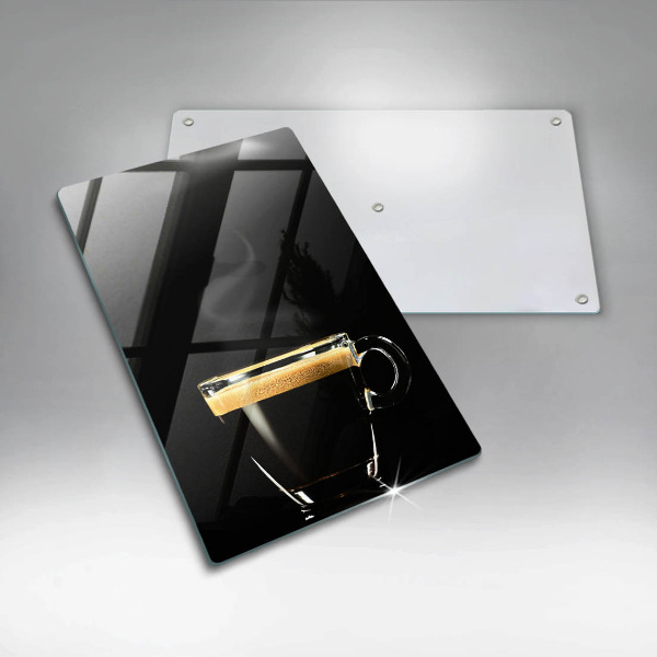 Deska kuchenna Szklanka czarnej kawy