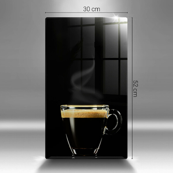 Deska kuchenna Szklanka czarnej kawy