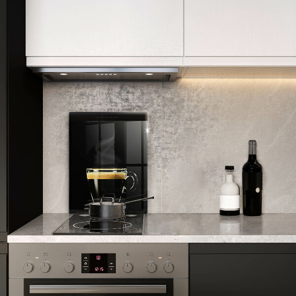 Deska kuchenna Szklanka czarnej kawy