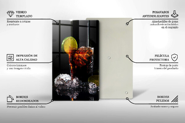 Deska kuchenna Ziemny drink z lodem