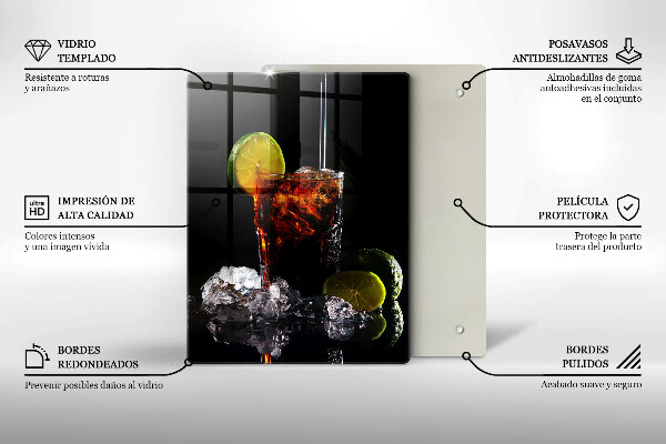 Deska kuchenna Ziemny drink z lodem