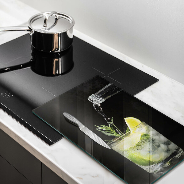 Deska kuchenna Szklanka z wodą