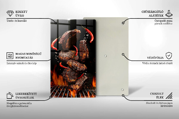 Deska kuchenna Mięso na grillu