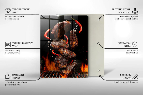 Deska kuchenna Mięso na grillu