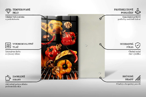 Deska kuchenna Warzywa na grillu