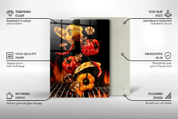 Deska kuchenna Warzywa na grillu