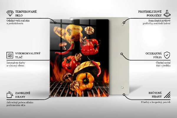Deska kuchenna Warzywa na grillu