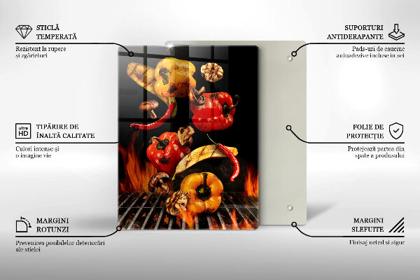 Deska kuchenna Warzywa na grillu