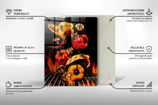 Deska kuchenna Warzywa na grillu