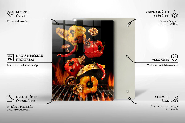 Deska kuchenna Warzywa na grillu