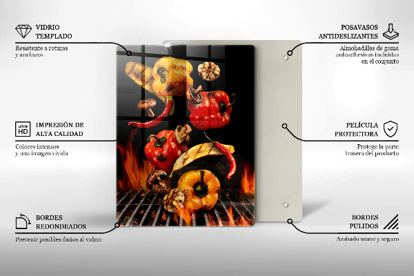 Deska kuchenna Warzywa na grillu