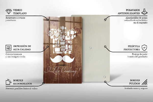 Deska kuchenna Napis I like cooking