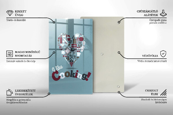 Deska kuchenna Napis I like cooking