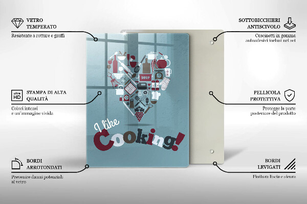 Deska kuchenna Napis I like cooking