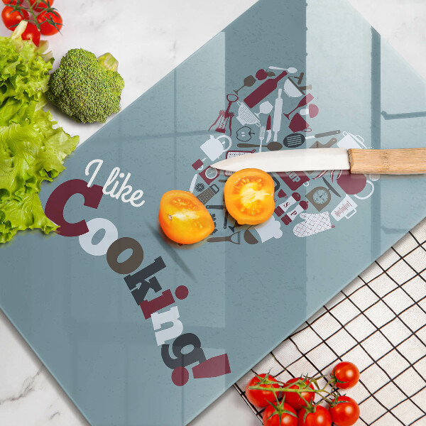 Deska kuchenna Napis I like cooking