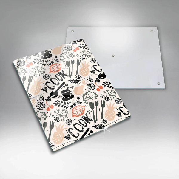 Deska kuchenna Rysunkowy motyw kuchenny