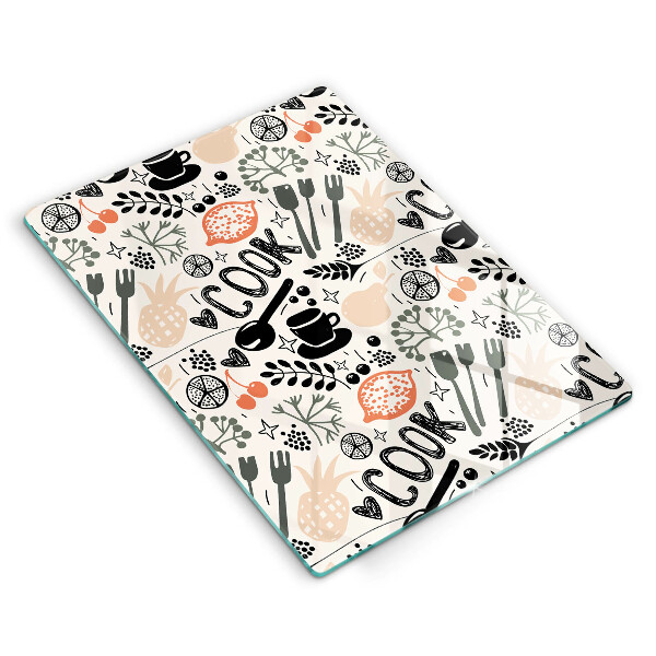 Deska kuchenna Rysunkowy motyw kuchenny