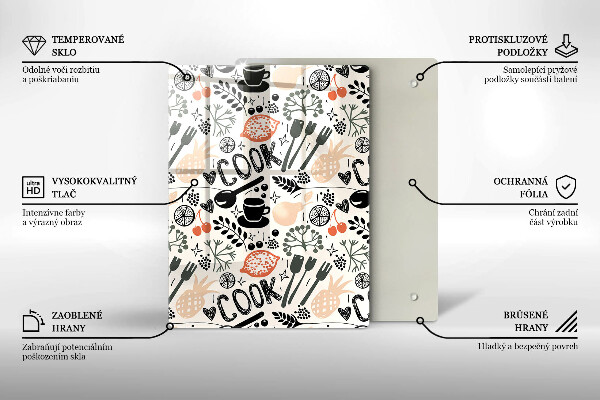 Deska kuchenna Rysunkowy motyw kuchenny