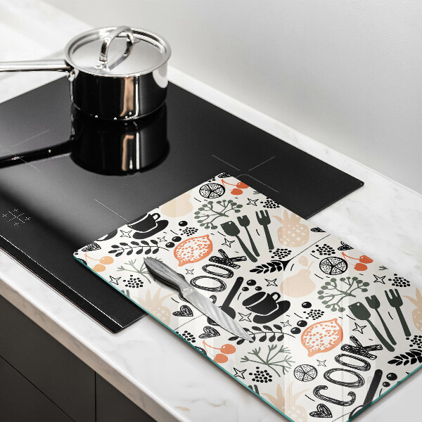 Deska kuchenna Rysunkowy motyw kuchenny