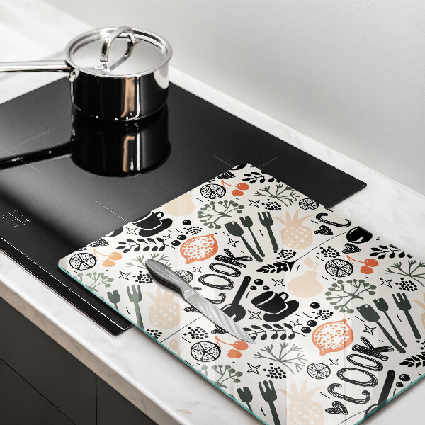 Deska kuchenna Rysunkowy motyw kuchenny