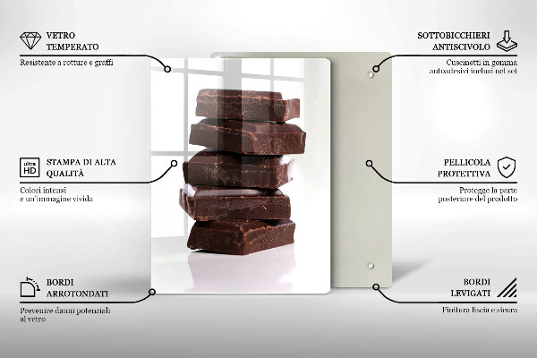 Deska kuchenna Czekolada w kostkach