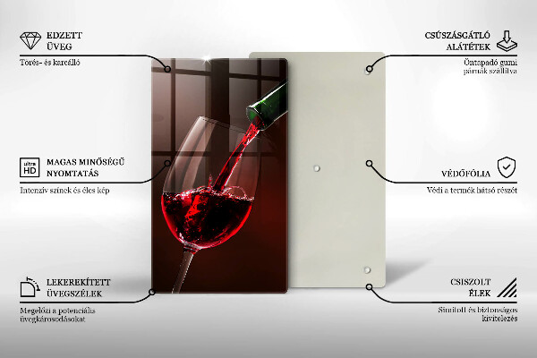 Deska kuchenna Kieliszek wina