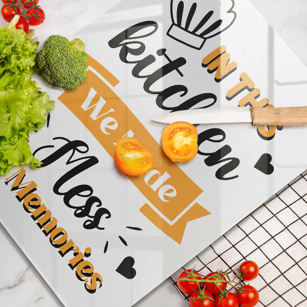 Deska kuchenna In this kitchen we made mess and memories