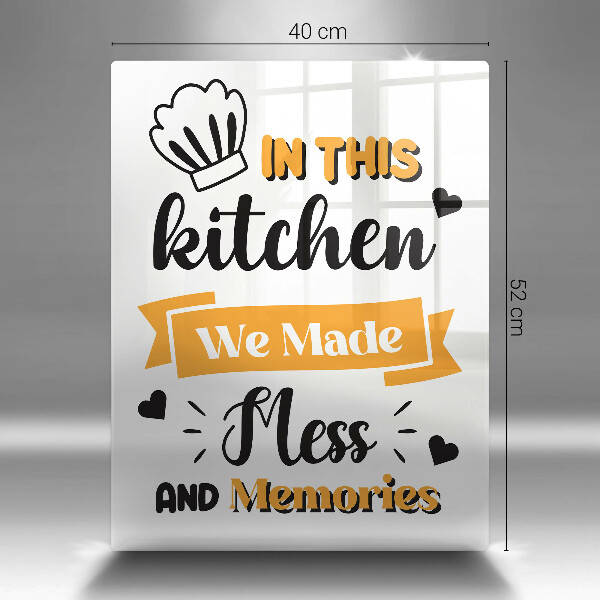 Deska kuchenna In this kitchen we made mess and memories