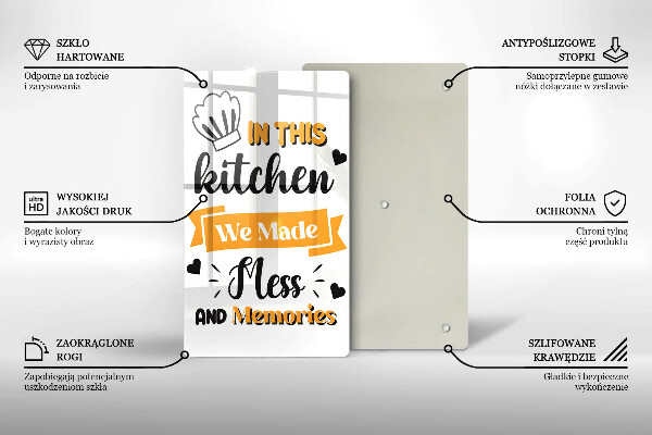 Deska kuchenna In this kitchen we made mess and memories