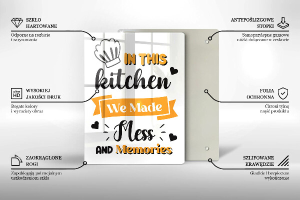 Deska kuchenna In this kitchen we made mess and memories