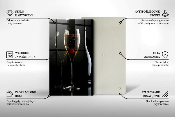 Deska kuchenna Kieliszki szampana