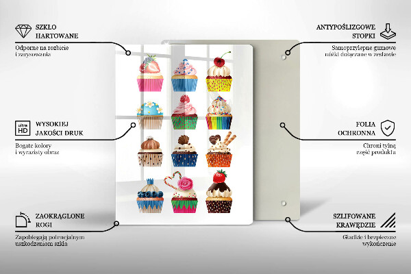 Deska kuchenna Ilustracja babeczki