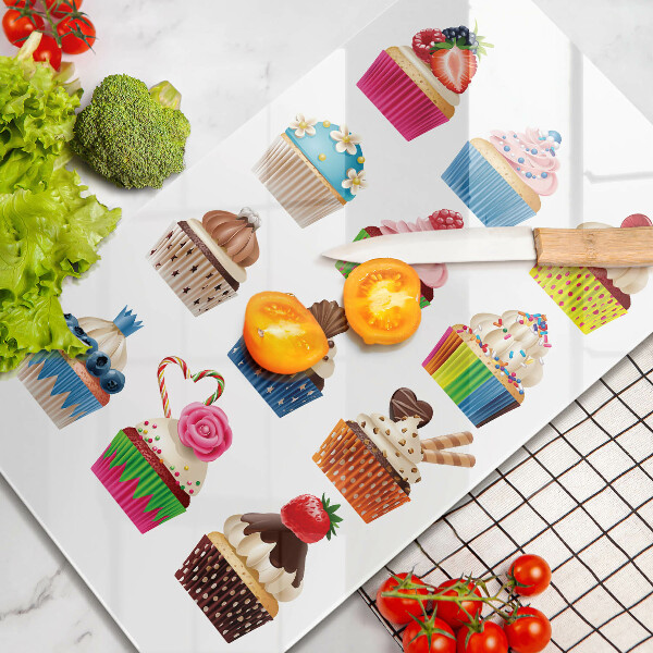 Deska kuchenna Ilustracja babeczki