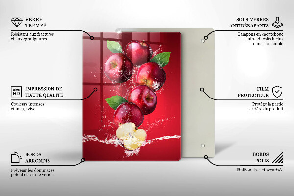 Deska kuchenna Soczyste jabłka w wodzie