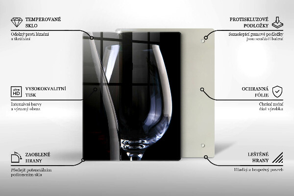 Deska kuchenna Kieliszek i butelka