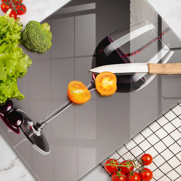 Deska kuchenna Kieliszek i winogrona