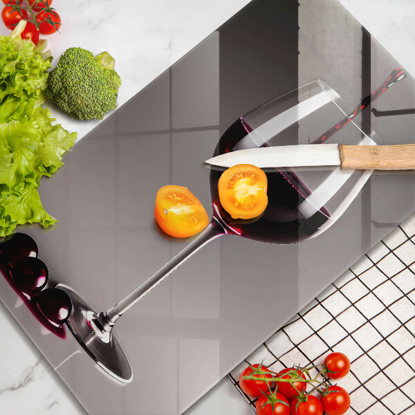 Deska kuchenna Kieliszek i winogrona