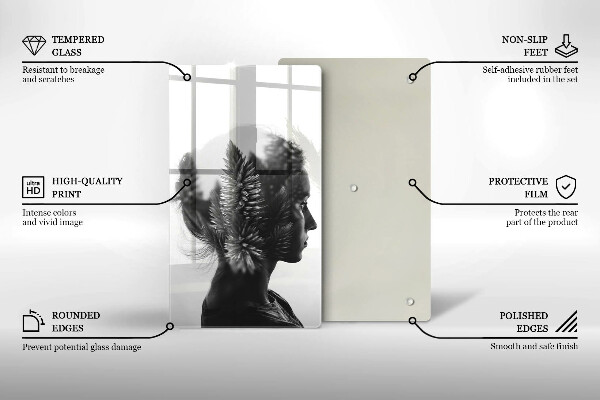 Deska kuchenna Kobieta i las