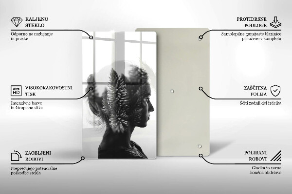 Deska kuchenna Kobieta i las