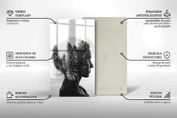 Deska kuchenna Kobieta i las