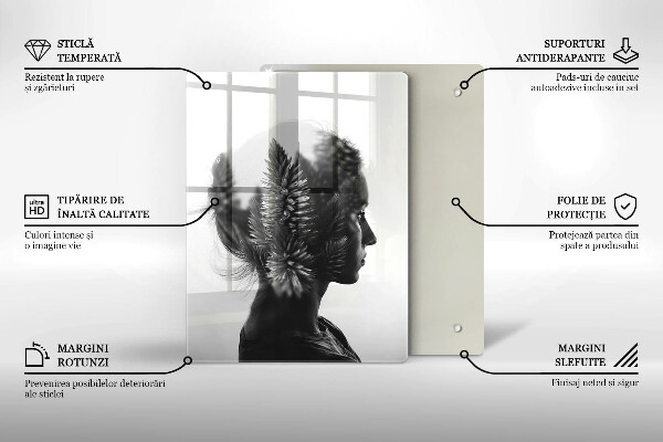 Deska kuchenna Kobieta i las