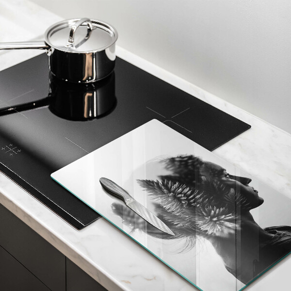 Deska kuchenna Kobieta i las